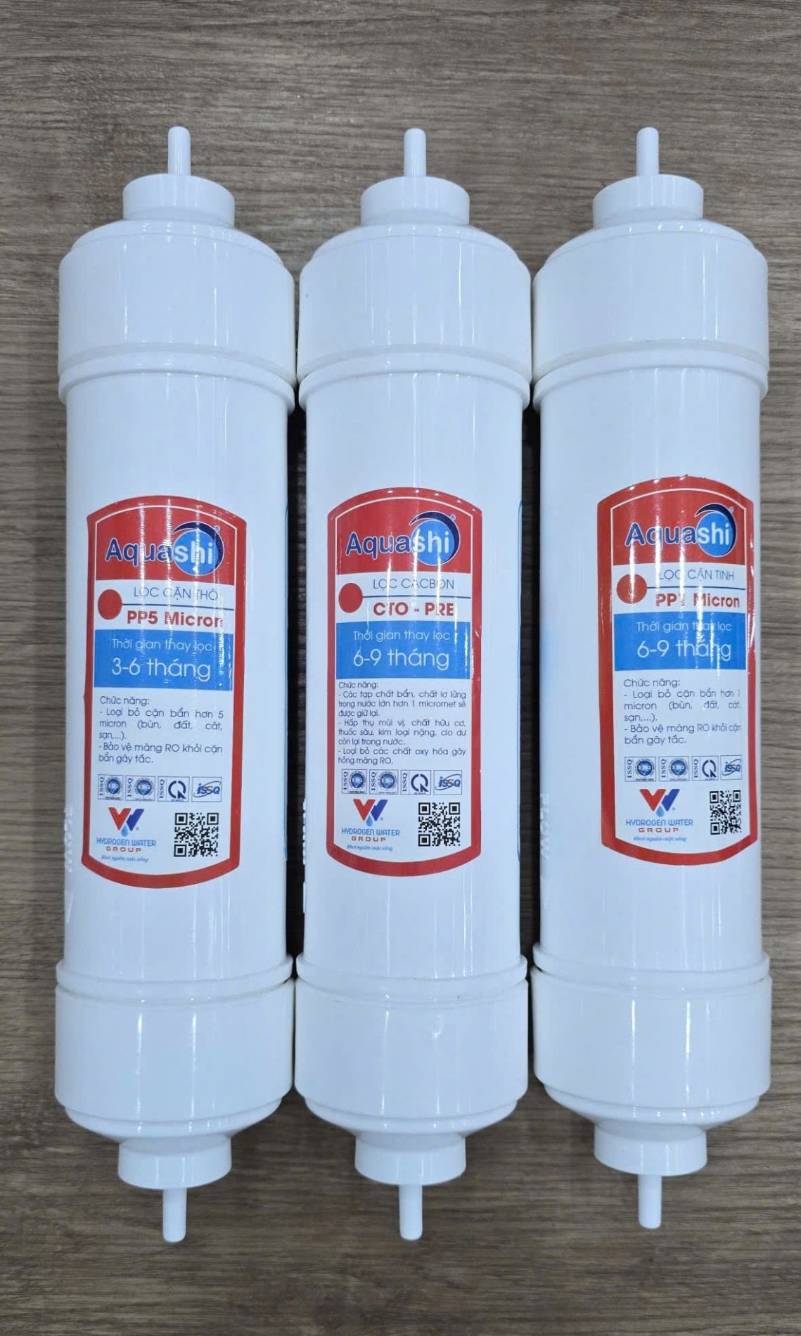 Bộ lõi lọc thô đúc cao cấp Aquashi