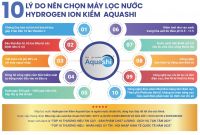 10 LÝ DO NÊN LỰA CHỌN MÁY LỌC NƯỚC HYDROGEN ION KIỀM AQUASHI